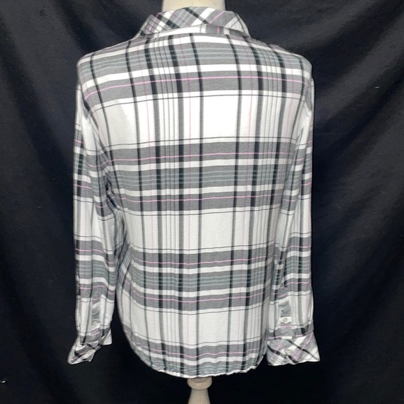 EUC Sanctuary Plaid Long Sleeve Button Front Top - Picture 2 of 11